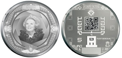 5 euro qr code coin